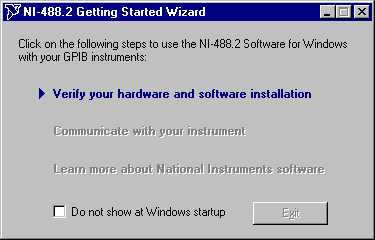 Getting Started Wizard